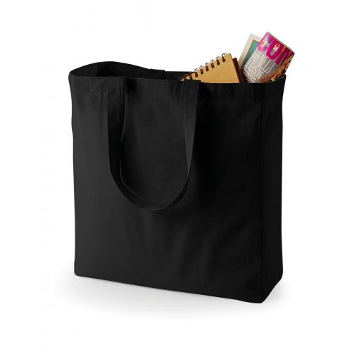 Bavlnená taška Shopper Quadra - čierna