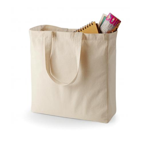 Bavlněná taška Shopper Quadra - béžová
