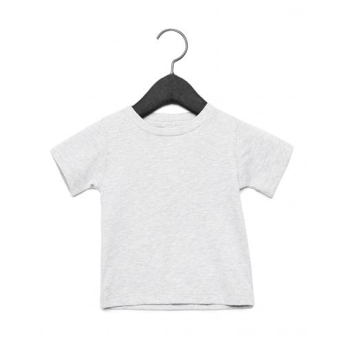 Tričko dětské Baby Jersey B + C s krátkým rukávem - světle šedé