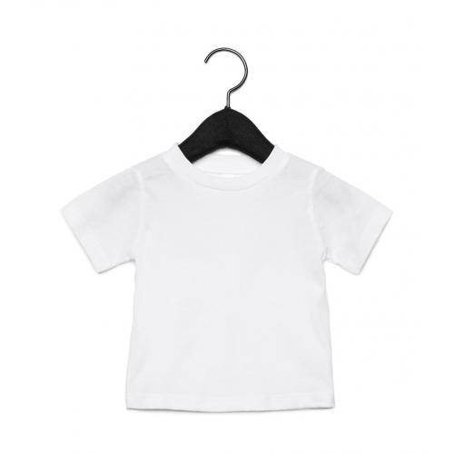 Tričko detské Baby Jersey B + C s krátkym rukávom - biele
