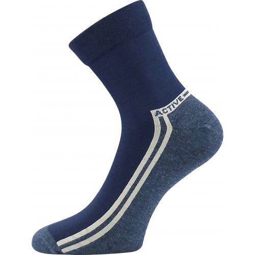 Ponožky pánske slabé Lonka Roger 02 - tmavo modré
