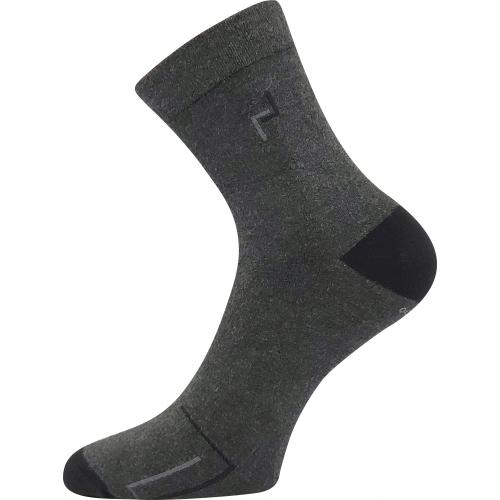 Ponožky pánske slabé Lonka Broger 01 - tmavo sivé