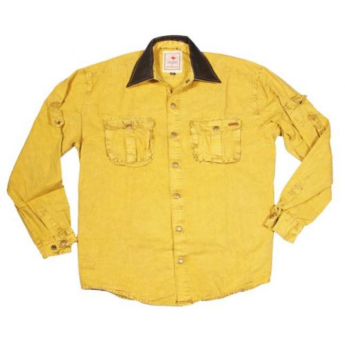 Košile pánská australská Scippis Leeton Shirt - žlutá