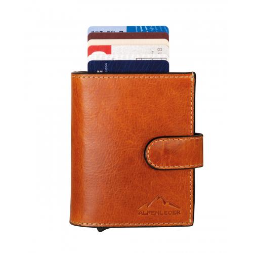 Peňaženka Alpenleder Wallet Card Lift 100 - svetlo hnedá