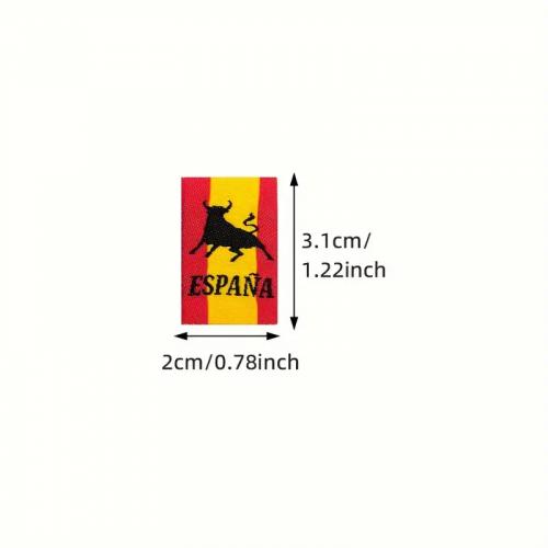 Nášivka nažehlovací Espaňa 3,1 x 2 cm - barevná