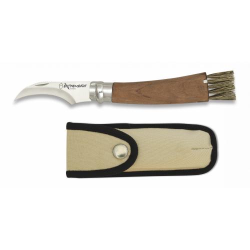 Nožík houbařský Extremeňa Setera Girolock - hnědý-stříbrný
