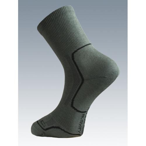 Ponožky so striebrom Batac Classic - olivové