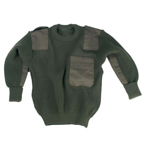 Detský sveter BW Commando - olivový